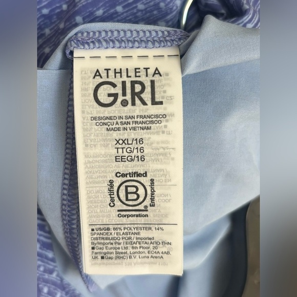 Athleta Girl’s Romper, Size XXL 16 - Picture 5 of 8